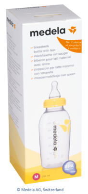 MEDELA Milchflasche 250 ml m.Sauger Gr.M