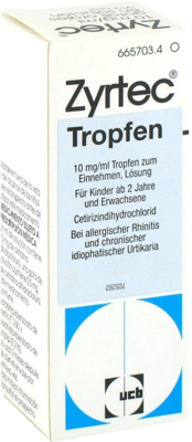 ZYRTEC 10 mg/ml Tropfen