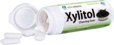 MIRADENT Xylitol Chewing Gum grüner Tee