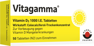 VITAGAMMA Vitamin D3 1.000 I.E. Tabletten