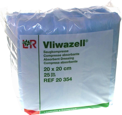 VLIWAZELL Saugkompressen unsteril 20x20 cm