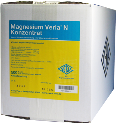 MAGNESIUM VERLA N Konzentrat Plv.z.H.e.L.z.Einn.