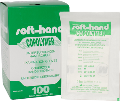 HANDSCHUHE Einmal Copolymer steril Gr.L